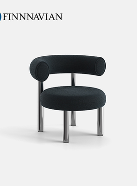 芬纳维亚ART 极简家用单人沙发椅 Kirsten 意式轻奢布艺休闲椅