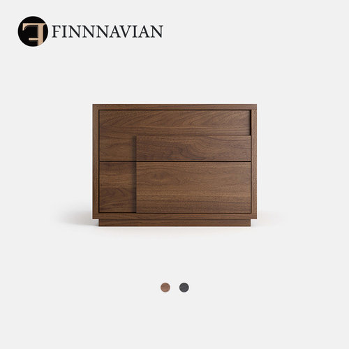 【十年质保】意式黑胡桃木储物柜