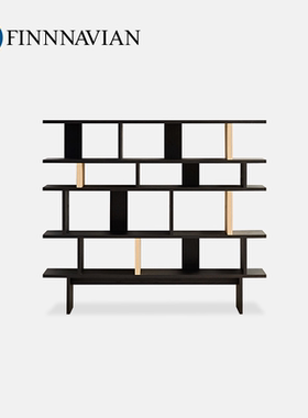 芬纳维亚ART 现代极简设计师木书架 Xander 实意式轻奢家用置物架