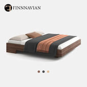 纯实木床架次卧日式 芬纳维亚 无床头全橡木双人床Vilo维乐 极简床