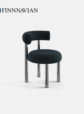 芬纳维亚ART 意式无扶手家用餐椅 Kirsten 现代书房布艺靠背单椅