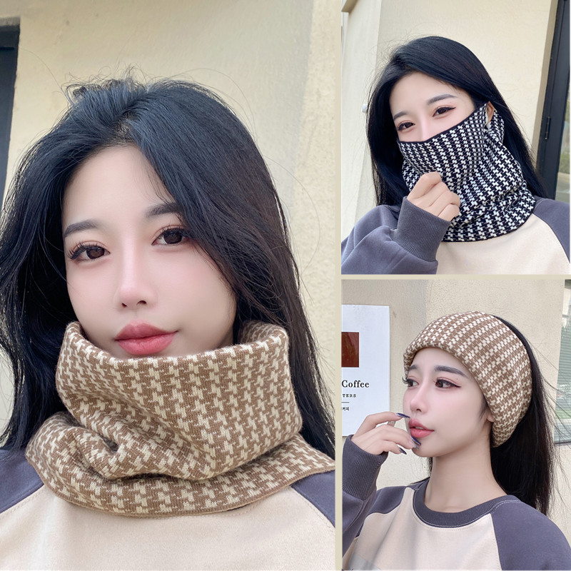 秋冬围脖护脸护颈一体挂耳面罩