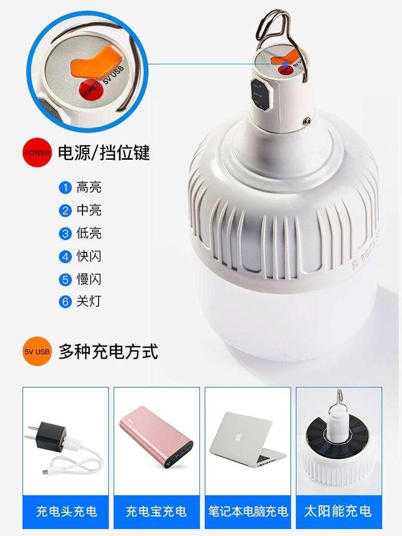 露灯灯q地摊夜摊用led应太无电动超线灯能家营亮摆市急阳明充照移