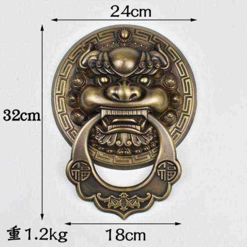 中式古门环经典木门锁简约装饰挂件铜门环黄铜祠堂锁扣铁门窗扇