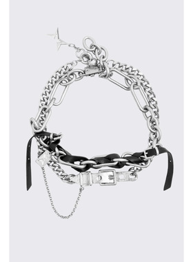 Minga暗黑朋克双层项链choker