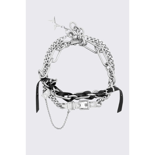 Minga暗黑朋克双层项链choker