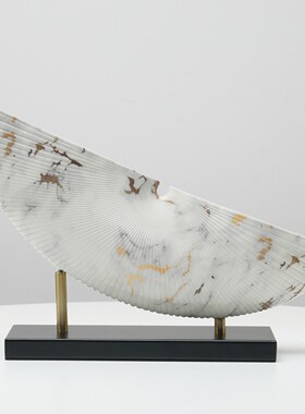 新中式轻奢云石抽象摆件