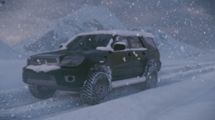 houdini写实雪地汽车行驶场景工程文件 含模型 自动发货