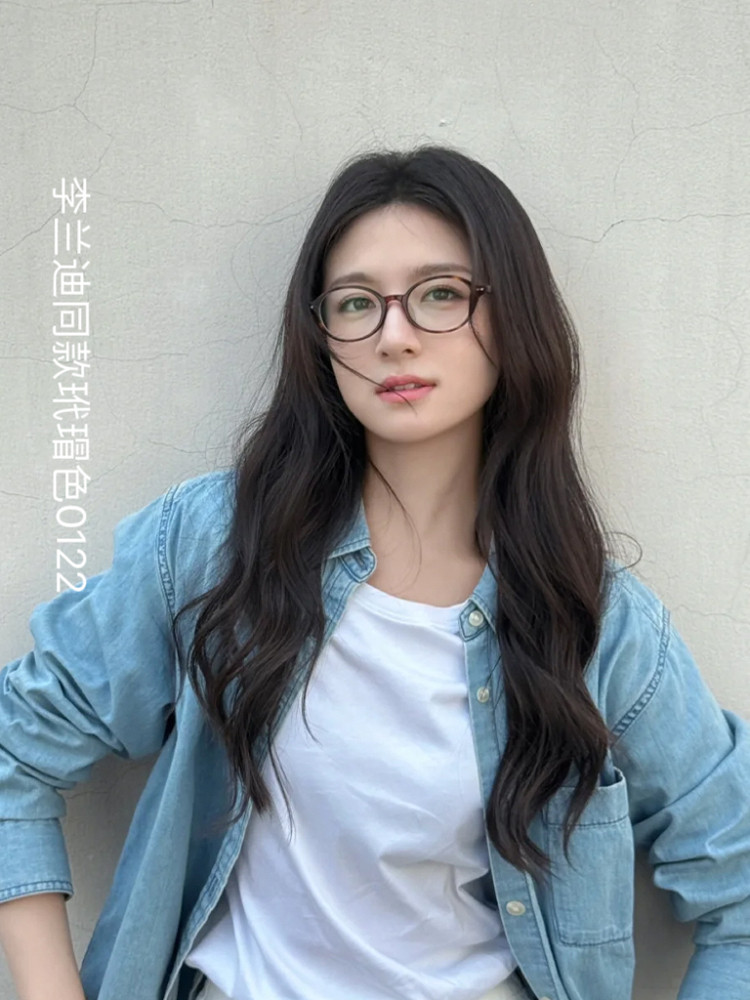 【李兰迪同款】宝丽来近视眼镜框椭圆小框眼镜防蓝光可配度数0122