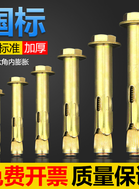 外六角内膨胀螺丝拉爆螺丝钉地板膨胀螺栓内置式膨胀管m6m8m10m12