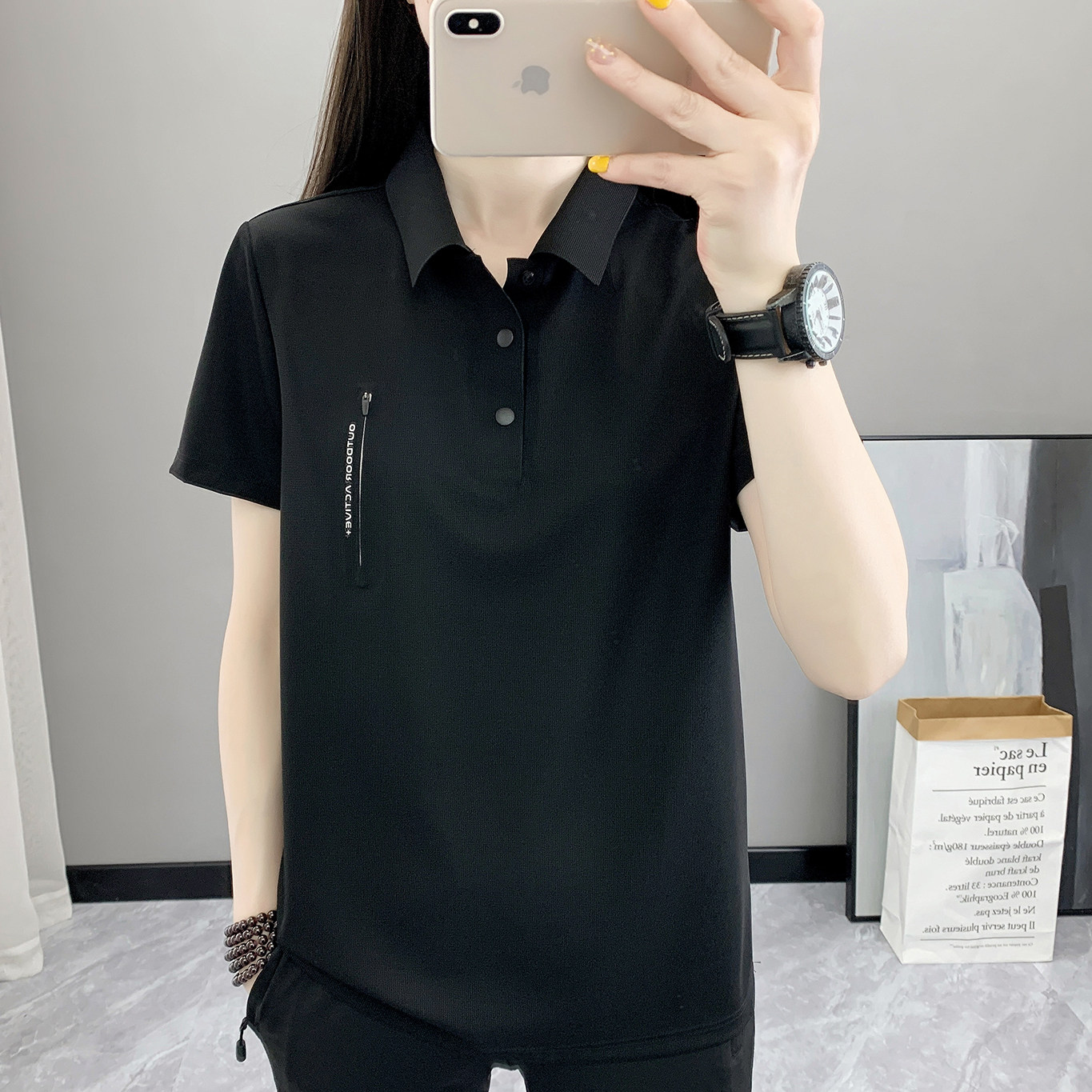 高档冰丝速干衣短袖女夏季超轻T恤运动透气可LOGO定制团购工作装