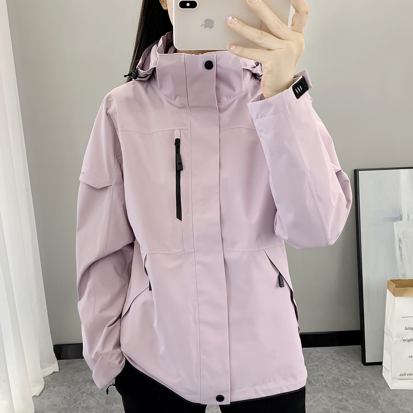 加厚冲锋衣女三合一冬季加厚保暖外套防风防水滑雪登山服情侣套装