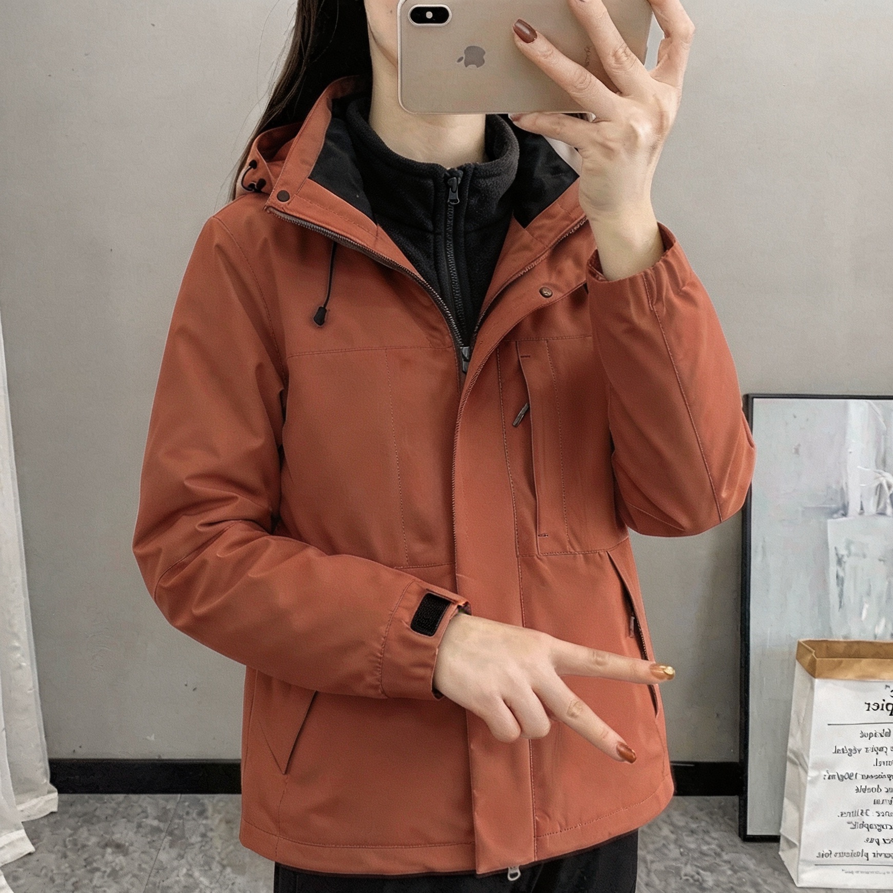 秋冬新款冲锋衣外套女三合一可拆卸男防水防风保暖户外登山裤套装