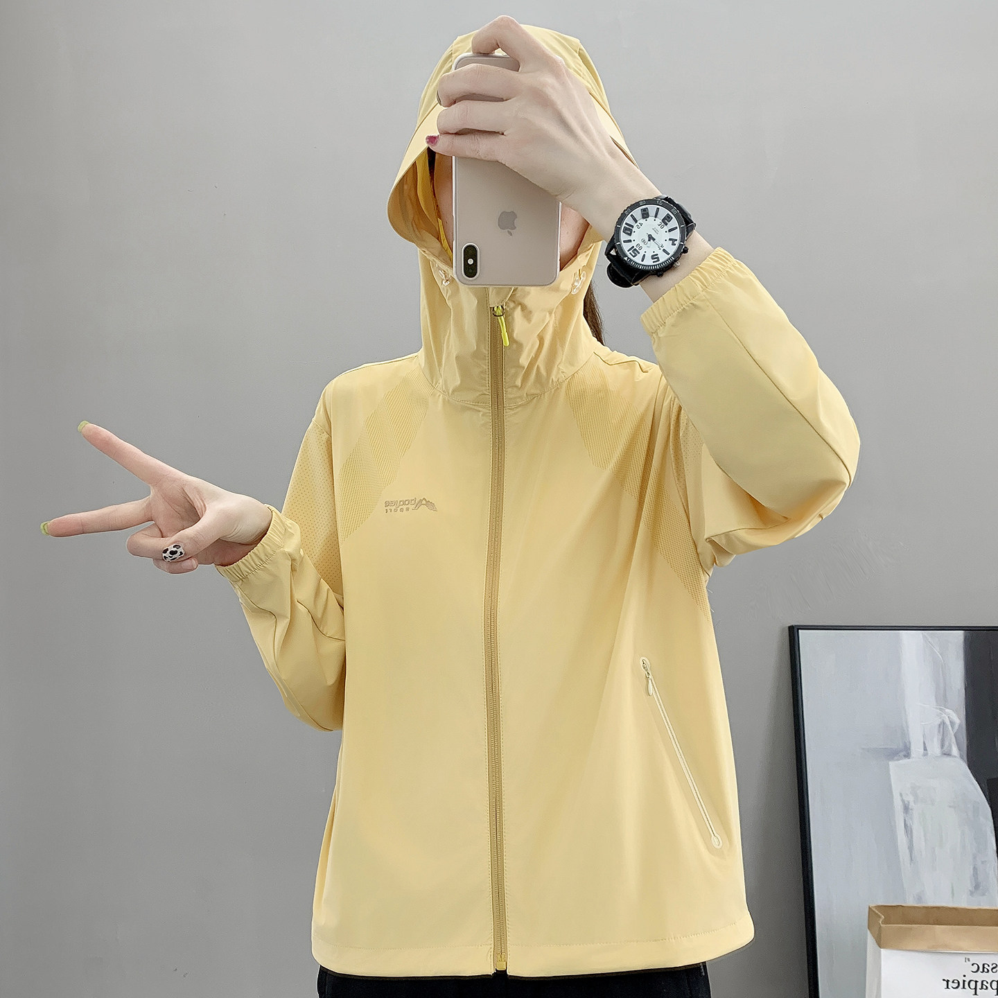 品牌冰丝防晒服夏季新品upf50+大码外套弹力运动透气皮肤衣套装