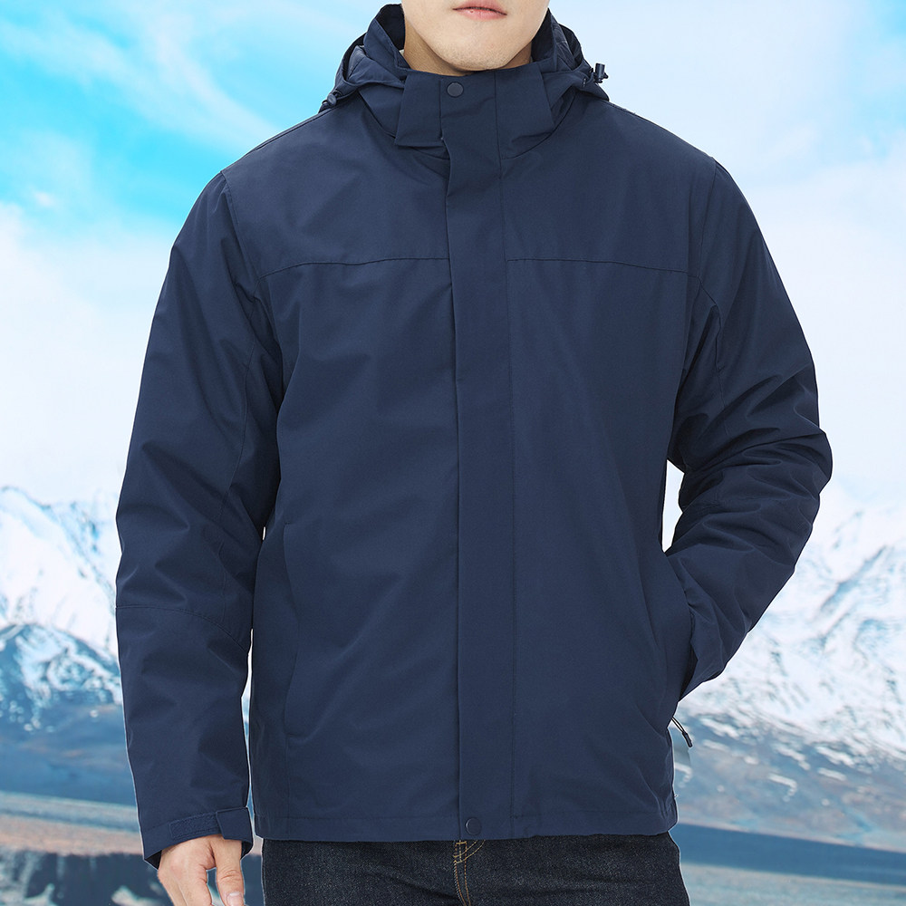 可定制LOGO冲锋衣男女三合一户外加厚防风防水防寒登山服外套情侣
