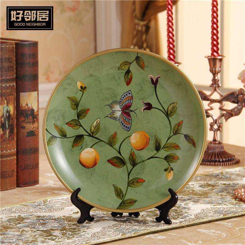 盘子支架画盘装饰瓷盘架木质盘子托架底座工艺品摆件展示架子 木