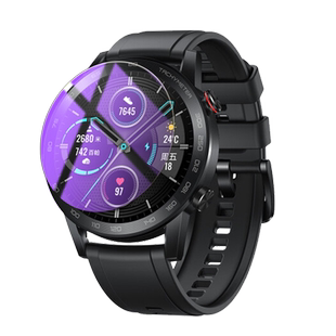 适用于华为荣耀magic watch2手表膜honor荣誉magicwatch2智能手表保护模maigc全屏表盘贴莫防刮花蓝光玻璃模