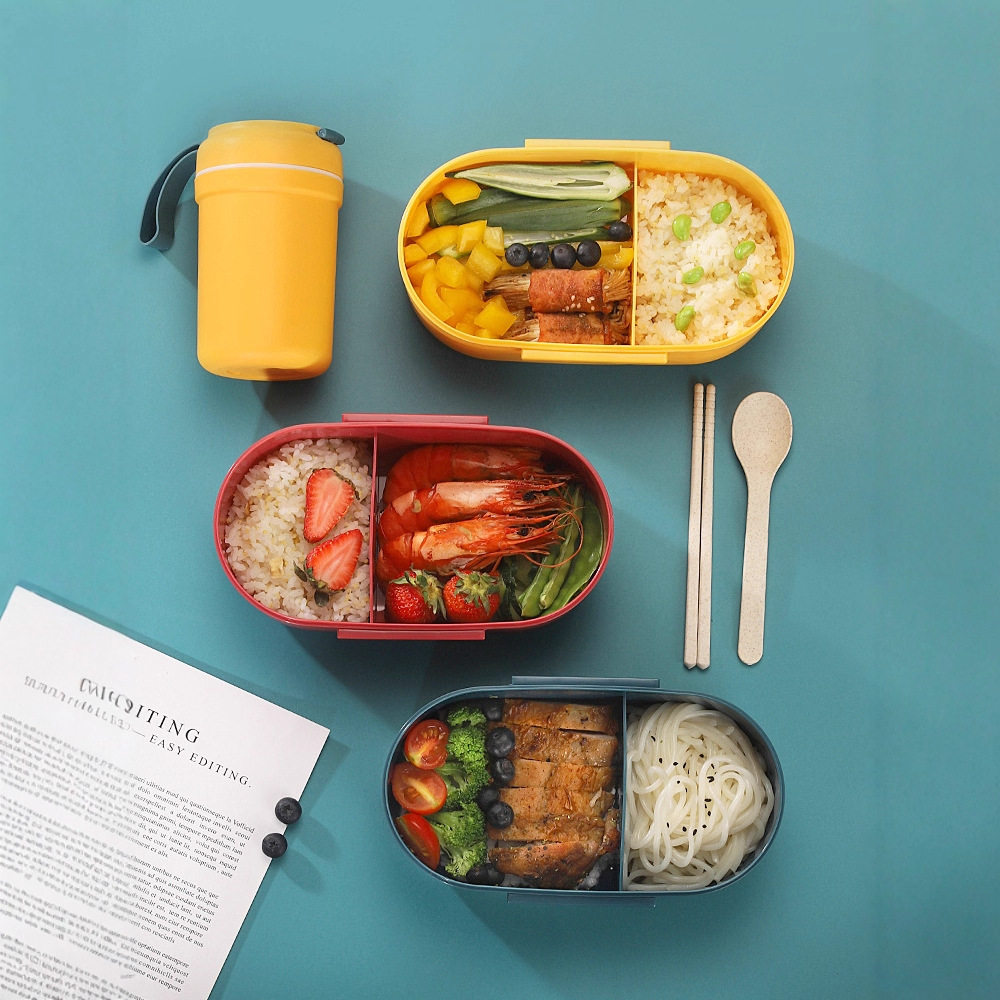 小麦秸秆日式饭盒微波炉学生带盖食堂餐盒长便携送餐具环保材质,餐饮具,保鲜盒,淘宝优惠券,粉丝福利购,淘宝优惠卷