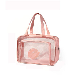 便携运动健身手提单肩干湿分离包游泳洗浴袋防水化妆pvc收纳包