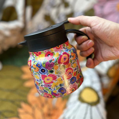 316茶水分离保温壶茶壶800ml焖茶壶泡茶壶咖啡壶不锈钢内胆保温壶