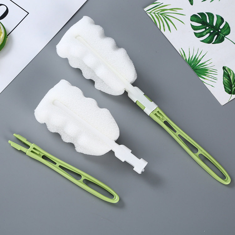 奶瓶清洁刷可拆卸加长手柄海绵杯刷手握刷保温杯玻璃杯杯水杯刷子