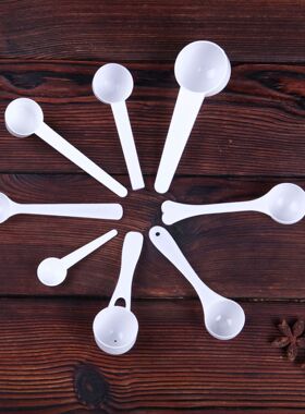 t厂家奶粉勺子0.5g1g2g3g5g10g定量小勺子厨房塑料量勺定logo