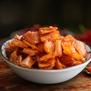 湖南平江特产文杰手撕豆皮麻辣魔鬼辣零食小吃简装小包500g味特惠