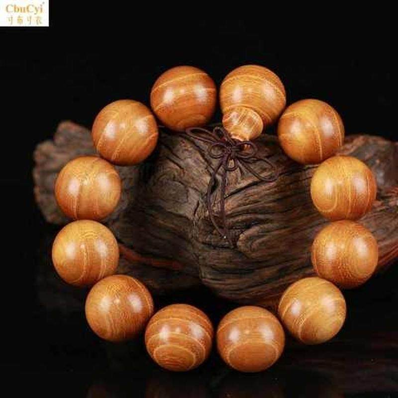 山东柘木手串老料柘木原木手串女木质108颗男士手串精品柘木老