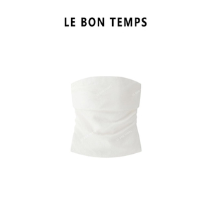 【LBT&春夏款】辣妹亚麻无袖修身显瘦抹胸背心上衣c801483