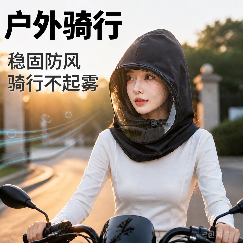 透明全脸防护面罩防飞沫防雾防风护目面罩头罩防尘多功能防油面屏