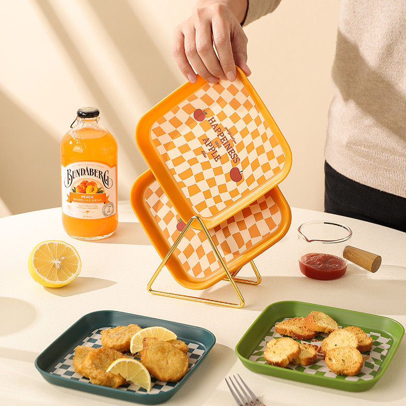 吐骨碟家用食品级网红棋盘格瓜子小吃零食盘垃圾渣盘菜碟小盘子,餐饮具,碟,淘宝优惠券,粉丝福利购,淘宝优惠卷