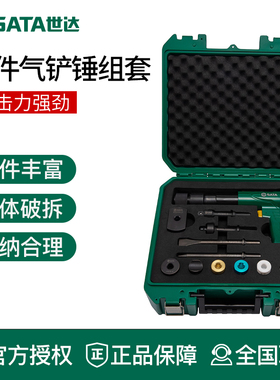汽保SATA世达气铲气动工具冲撞锤气镐12件气动铲组套风铲01511