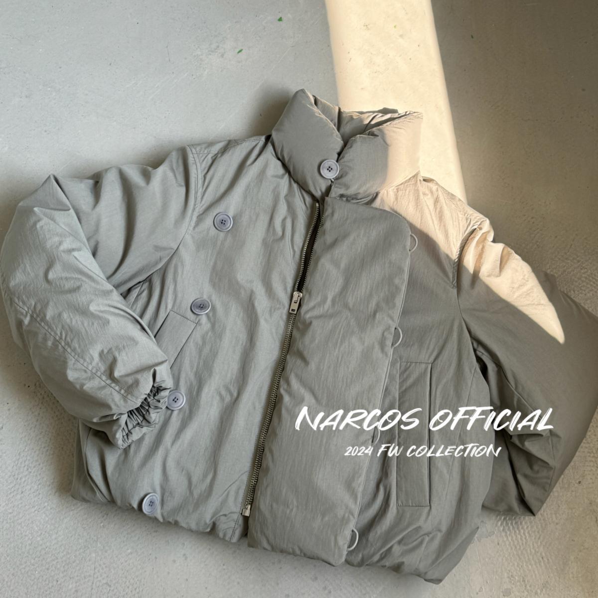 Narcos LEM25秋冬新款 短款蓬松休闲立领面包服羽绒服外套保暖