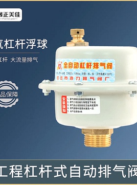 快速排气阀自动太阳能空调压力罐消防水管道暖气排气阀dn152025寸