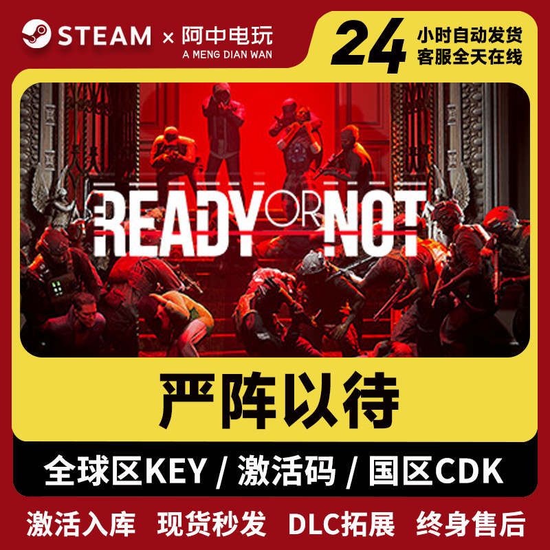 严阵以待Steam正版激活码Ready or Not CDKEY全球区国区激活入库 电玩/配件/游戏/攻略 STEAM 原图主图