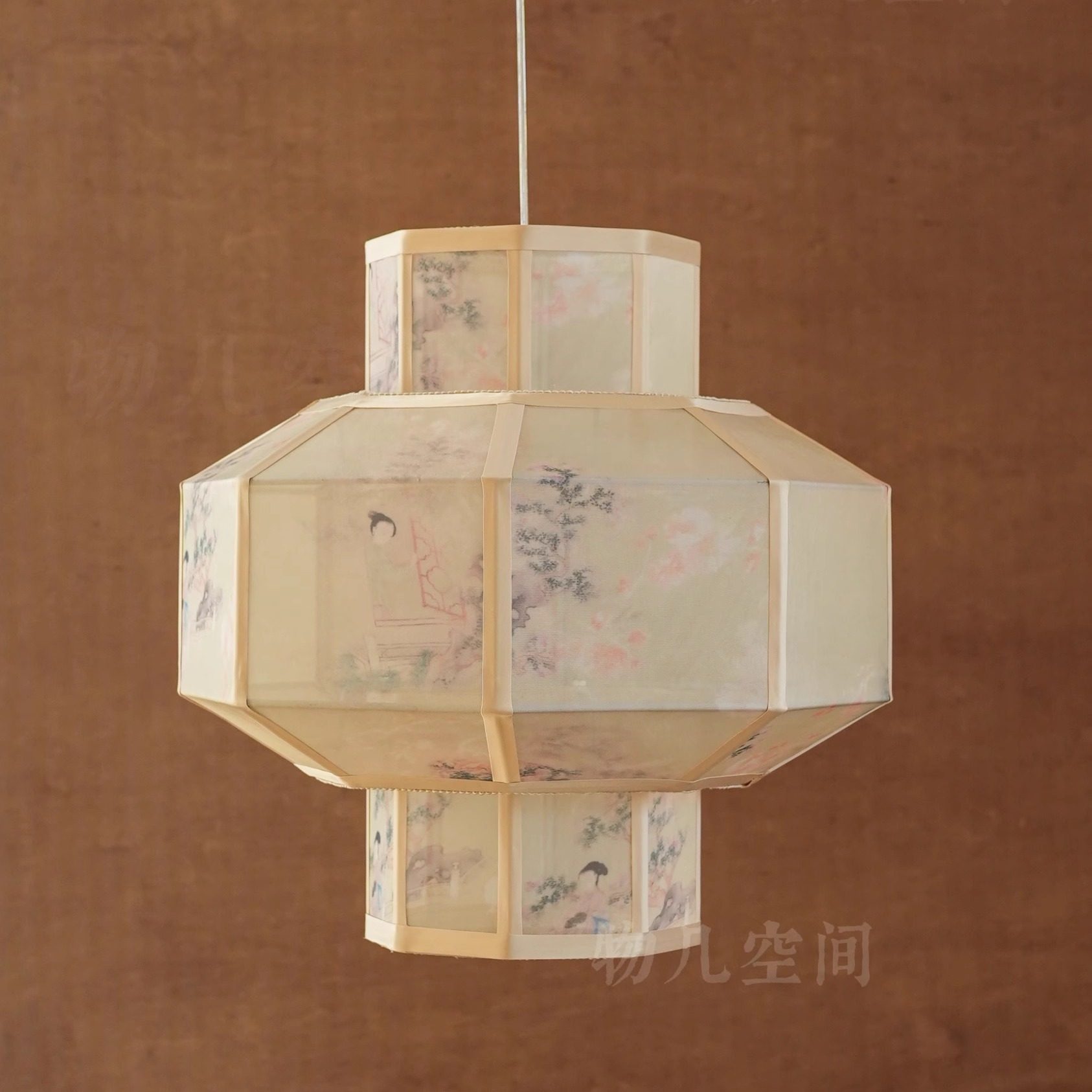 物几中式仕女图宫灯东方禅意灯笼法式客餐厅主灯茶室宋代美学吊灯,家装灯饰光源,客厅吊灯,淘宝优惠券,粉丝福利购,淘宝优惠卷