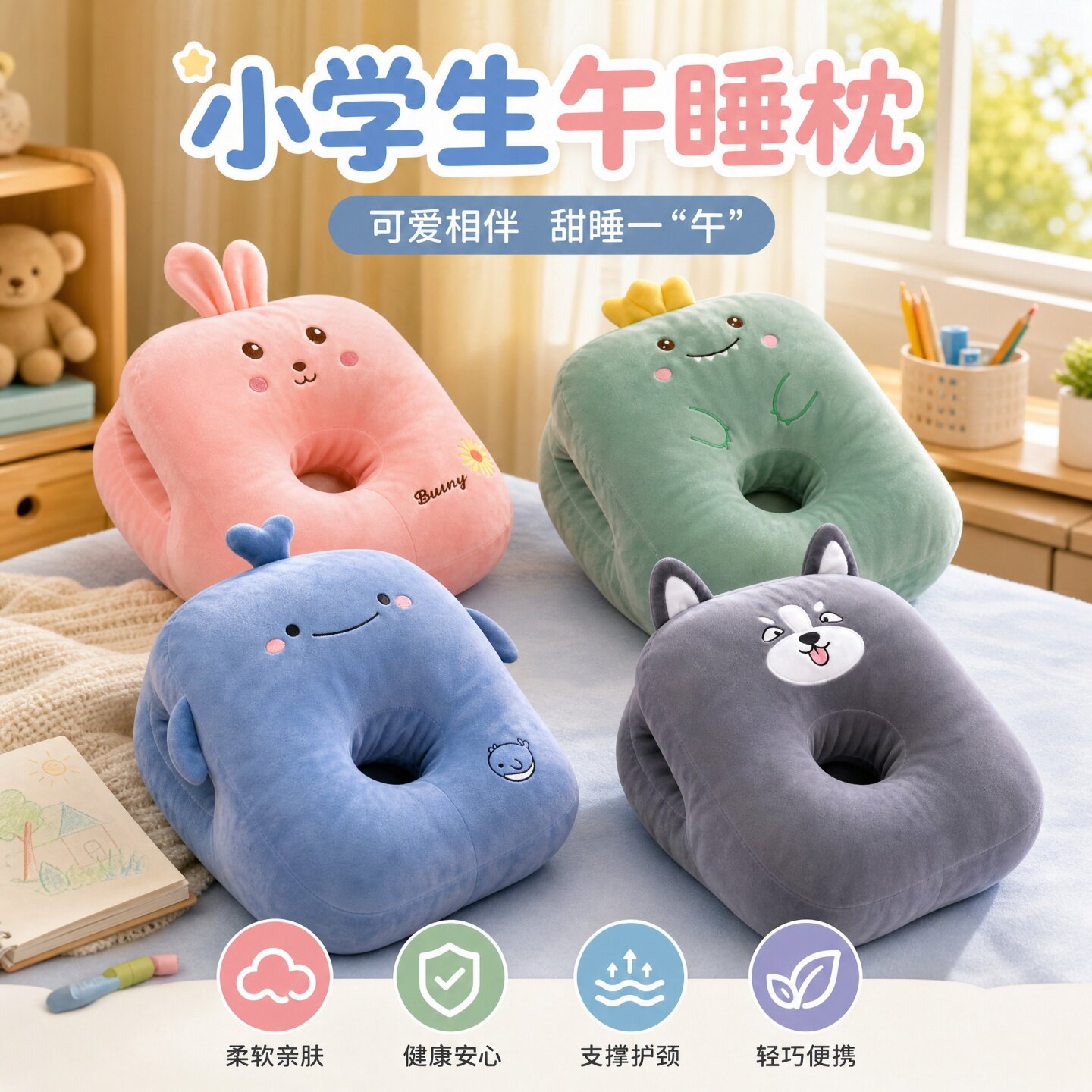 学生教室午休抱枕抱枕午睡枕