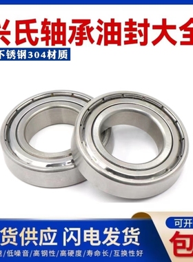 兴氏不锈钢304材质轴SS6200 6201 6202 SS6203 SS6204 SS6205ZZ