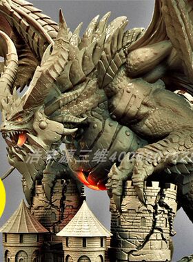 魔兽世界死亡之翼场景模型素材3D打印stl文件图纸模型手办