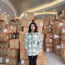 新款 女春秋季 欧美单加绒加厚格子衬衫 5379 鱼姐&双12品牌服装