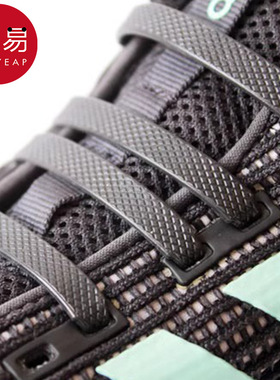 鞋带/硅胶AK1sq801-懒人鞋带方便免系鞋带扣黑色鞋带硅胶鞋绳儿