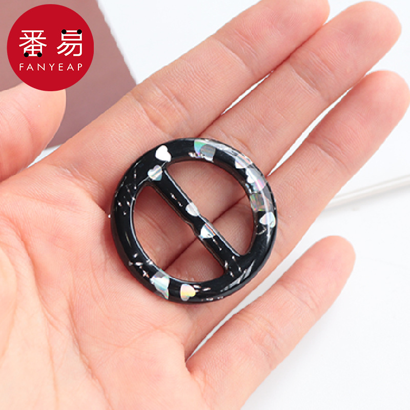打结扣/衣角AD1S244-丝巾扣衣角扣下摆圆形扣衬衫固定恤衫简