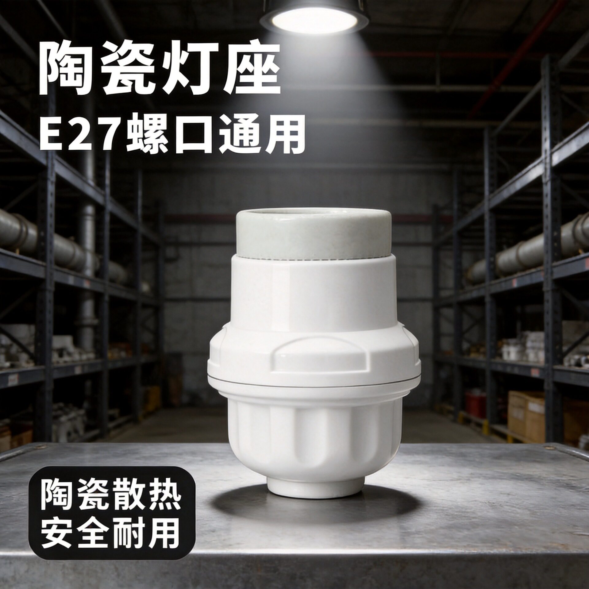 吊挂式E27加厚陶瓷灯头灯座
