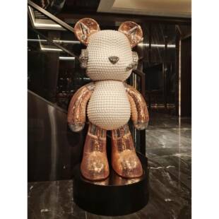 暴力熊带音响存钱罐大型落地客厅摆件电视柜酒店大堂别墅家居装饰