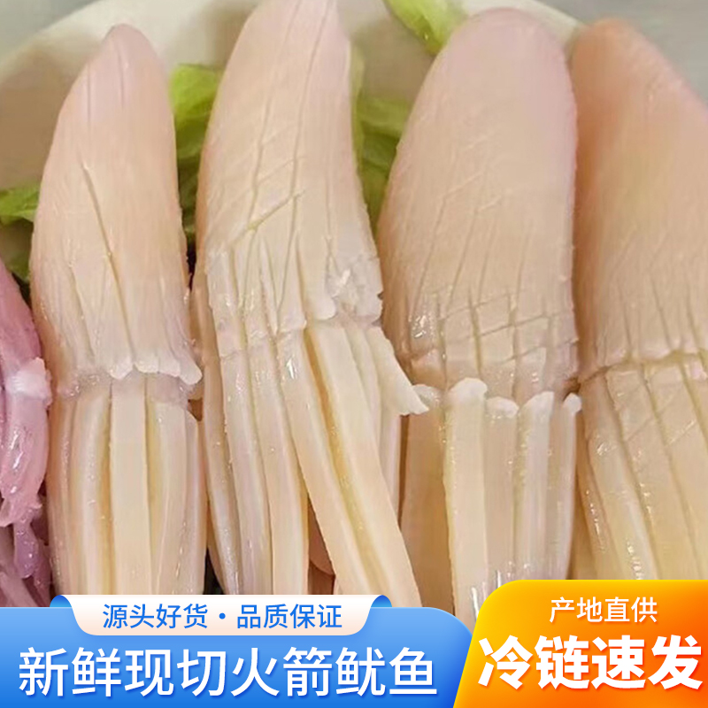 鲜茜火箭鱿鱼新鲜冷冻水发鱿鱼须