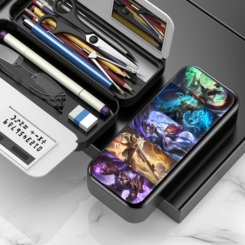 王者荣耀青龙志周边中小学生网红文具盒铅笔盒磨砂笔盒大容量创意