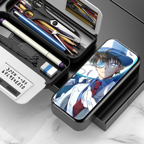 怪盗基德文具盒男孩小学生多功能笔袋大容量儿童铅笔盒网红创意