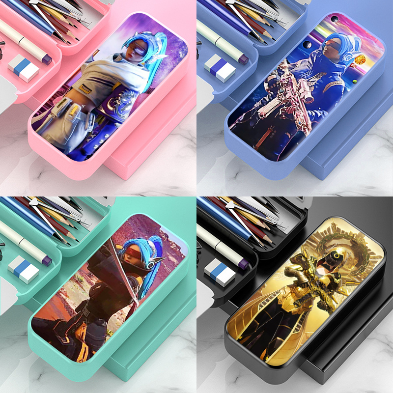 和平精英火箭少女文具盒小学生铅笔盒双层大容量笔盒耐用男女款