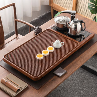 家用实木茶具单层大小型排水茶台茶海长 日本品质电木茶盘2025新款