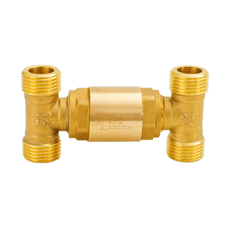 h阀零冷水循环阀4分6分燃气热水器回水阀单向阀止回热水三通配件